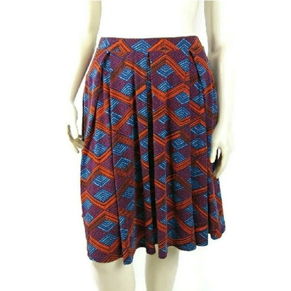 LULAROE Madison Medium Geometric Print Skirt - Picture 1 of 6